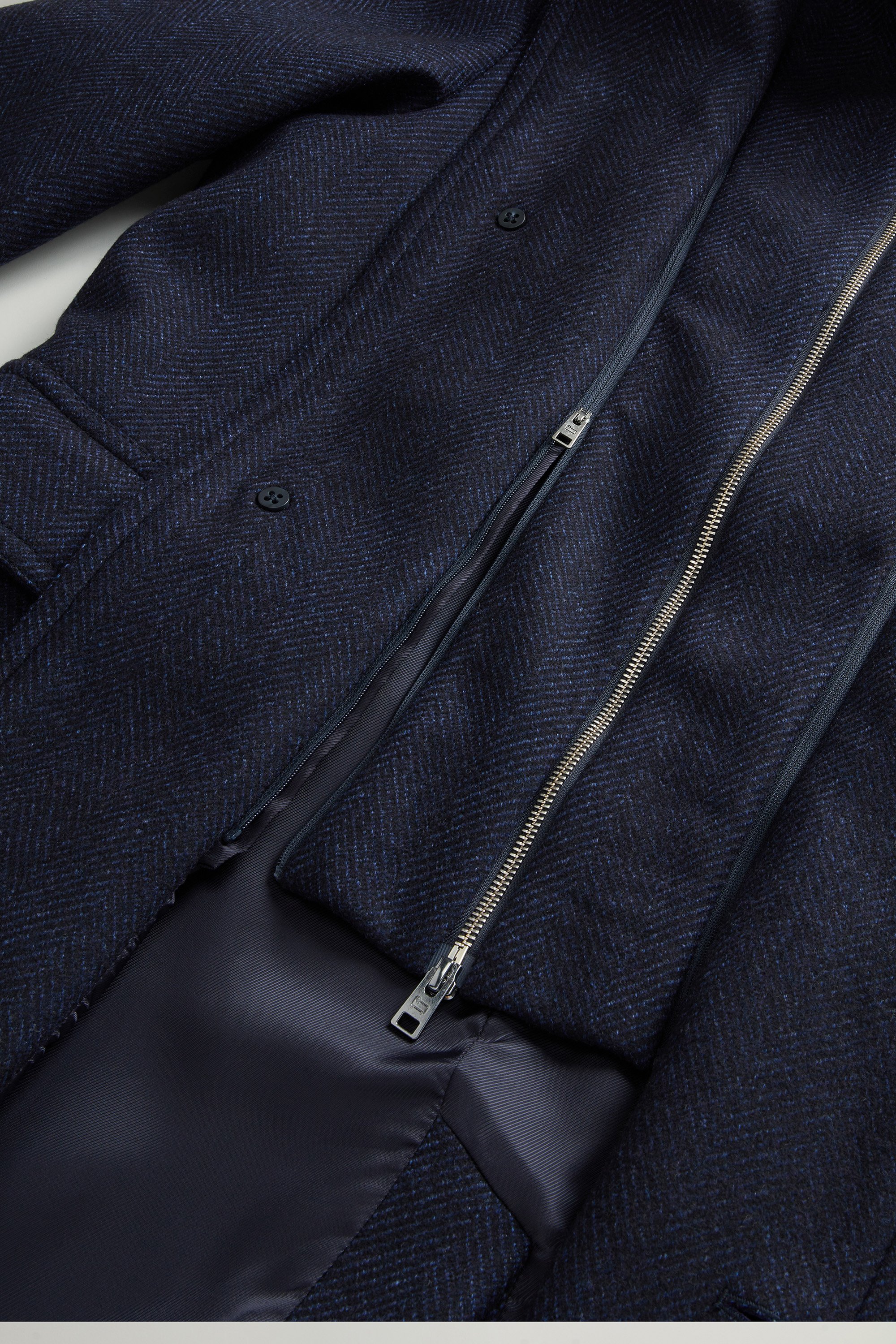 Coat in Pure Italian Wool Crafted Using a Loro Piana Fabric Blue photo 8 | Woolrich