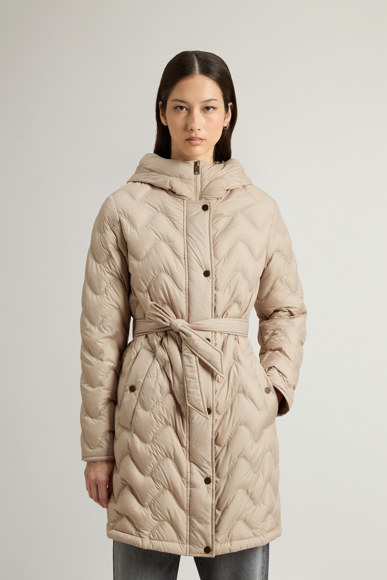 Heritage Parka matelassée en microfibre Beige photo 1 | Woolrich
