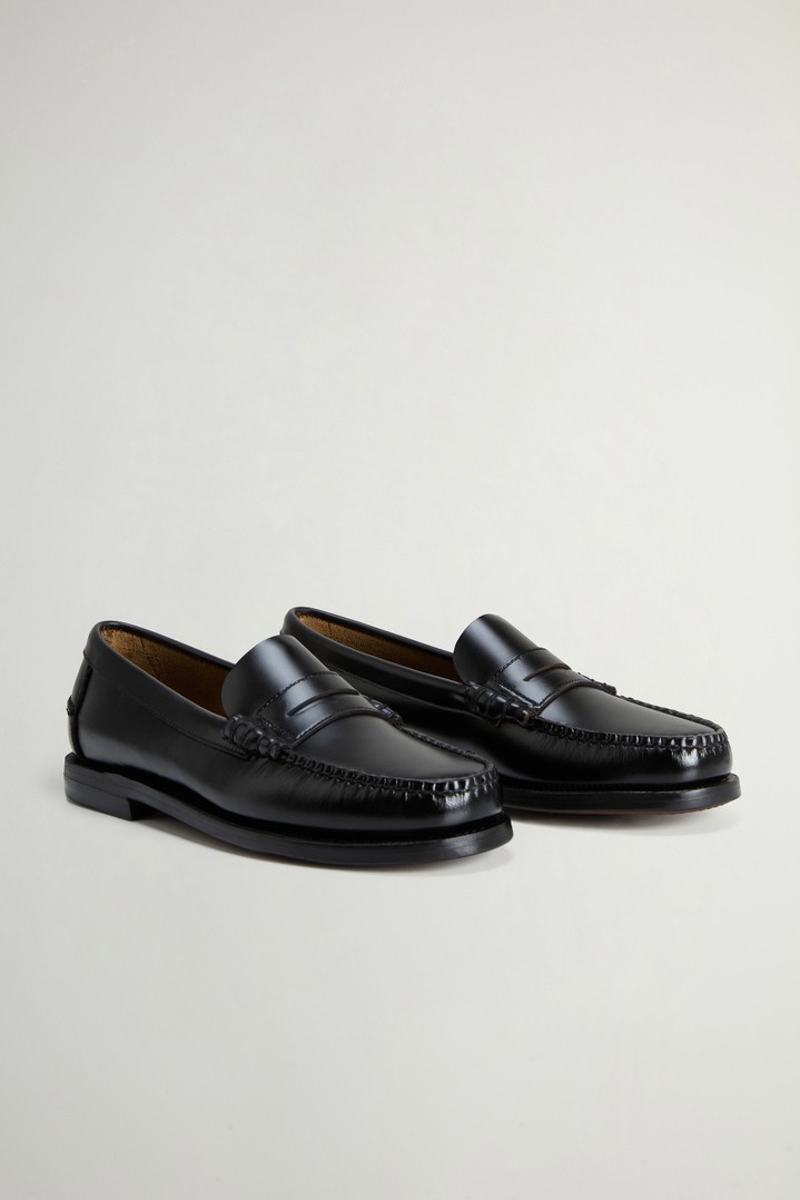 Sebago x Woolrich Classic Dan Loafers in Smooth Leather Black photo 2 | Woolrich