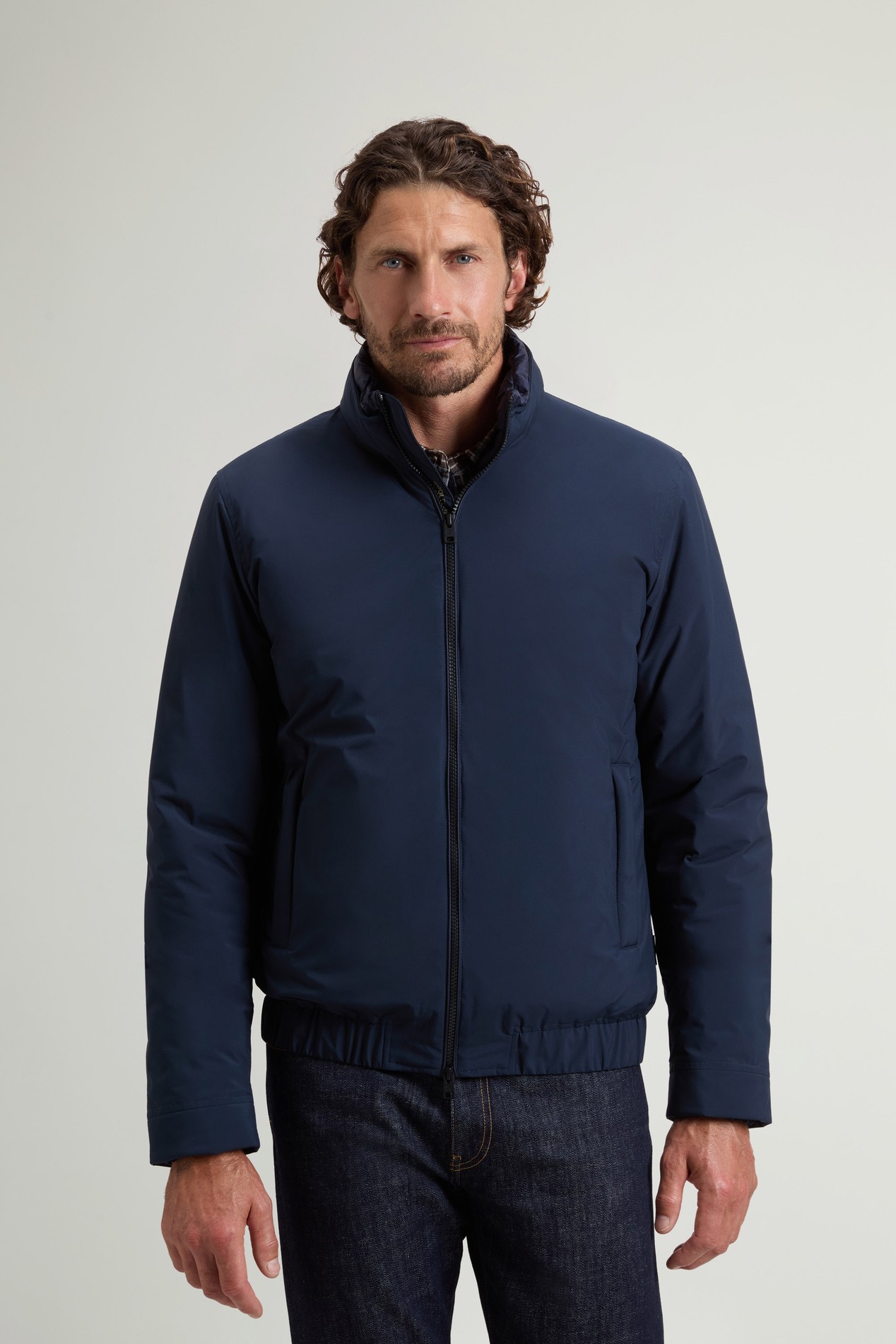 Padded Cloud Bomber Blue photo 1 | Woolrich