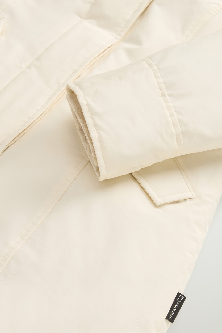 Arctic Parka in Ramar Cloth with Detachable Fur Trim White photo 4 | Woolrich