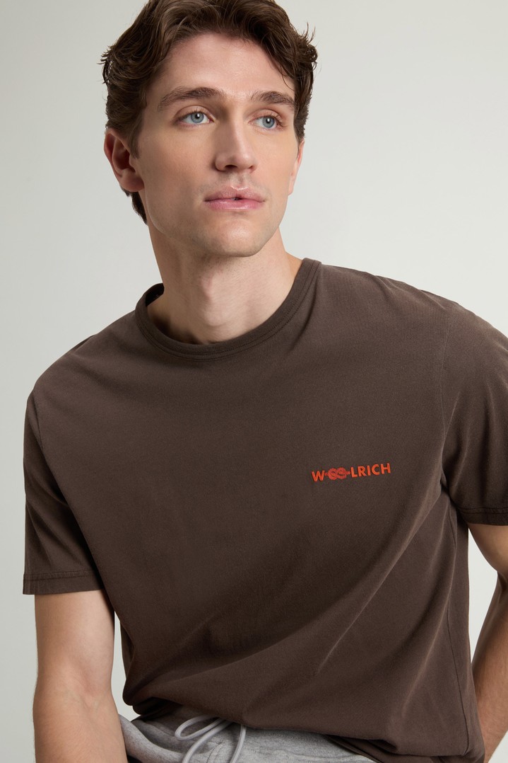 LIGHT GD GRAPHIC T-SHIRT Brown photo 4 | Woolrich