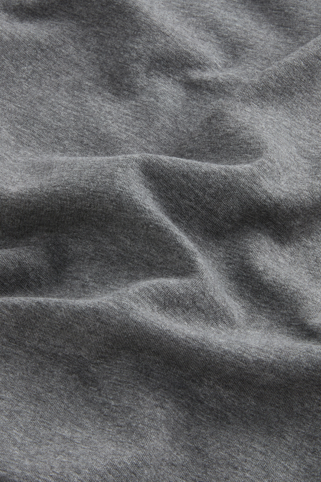 Felpa full-zip a collo alto in misto cotone interlock con logo Grigio photo 2 | Woolrich