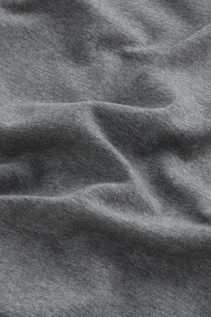 Full-Zip High Neck Sweatshirt in Cotton-Blend Interlock with Logo Gray photo 6 | Woolrich