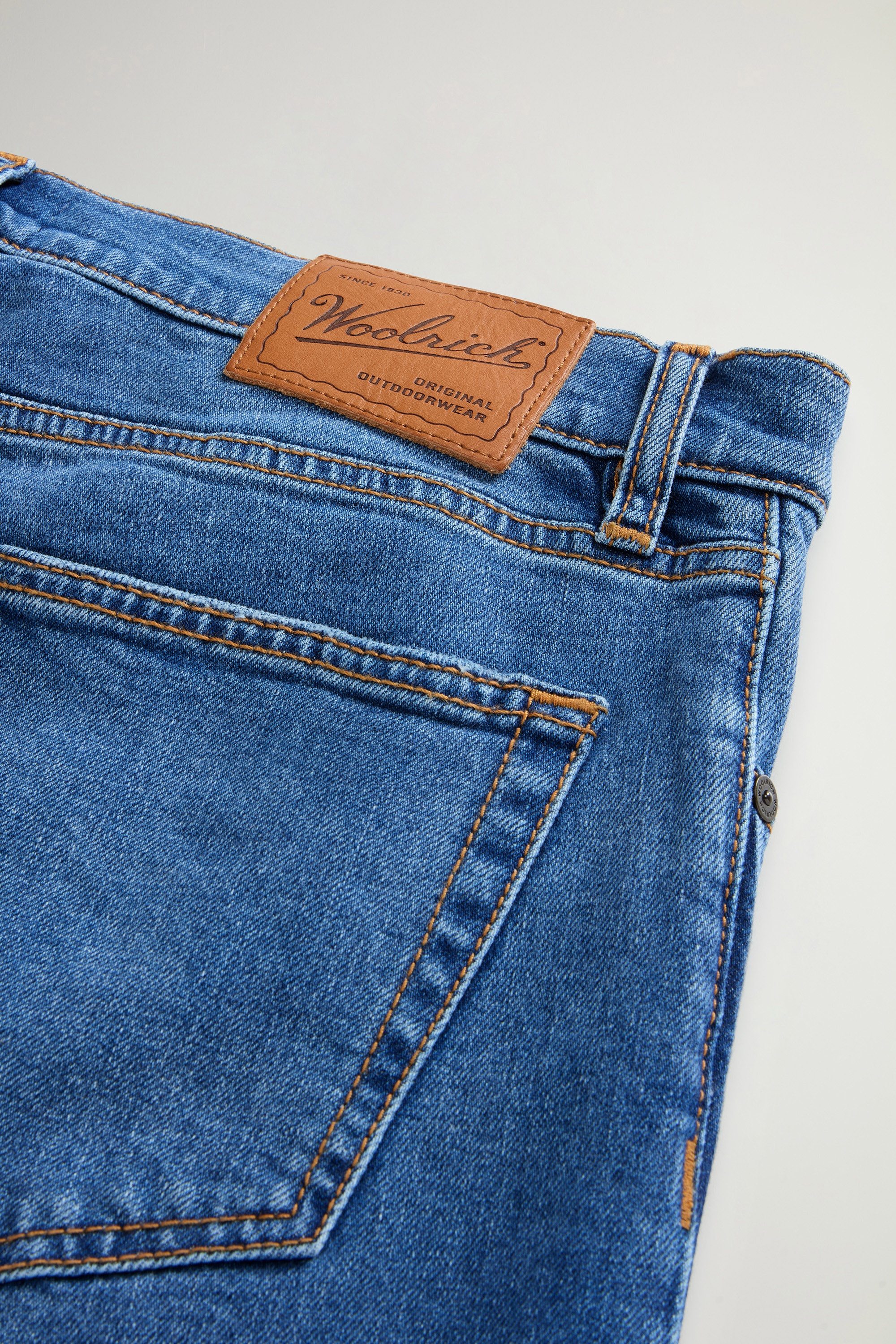 Five-Pocket Jeans in Stretch Cotton Denim Blue photo 5 | Woolrich