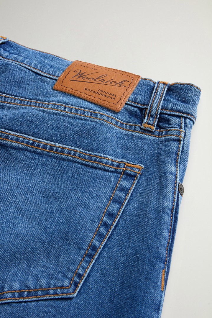 Five-Pocket Jeans in Stretch Cotton Denim Blue photo 5 | Woolrich