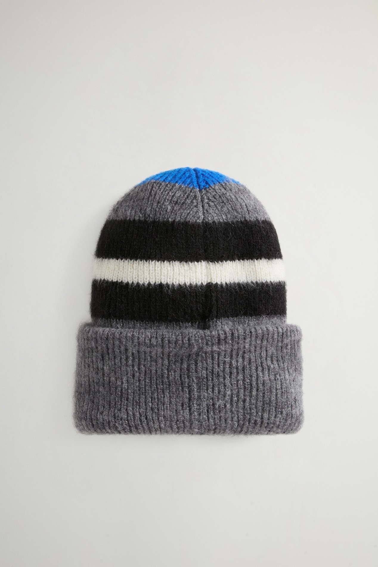 MOHAIR WOOL STRIPED BEANIE Bleu photo 3 | Woolrich