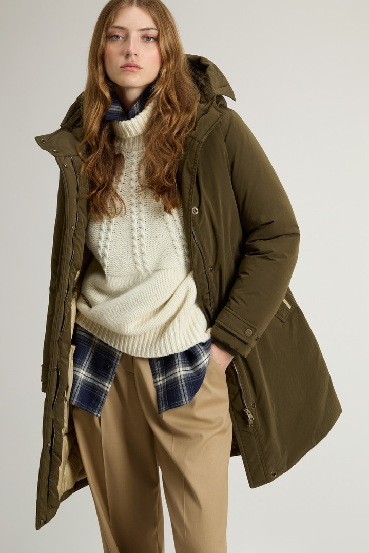 GRACE FUR PARKA Green photo 4 | Woolrich