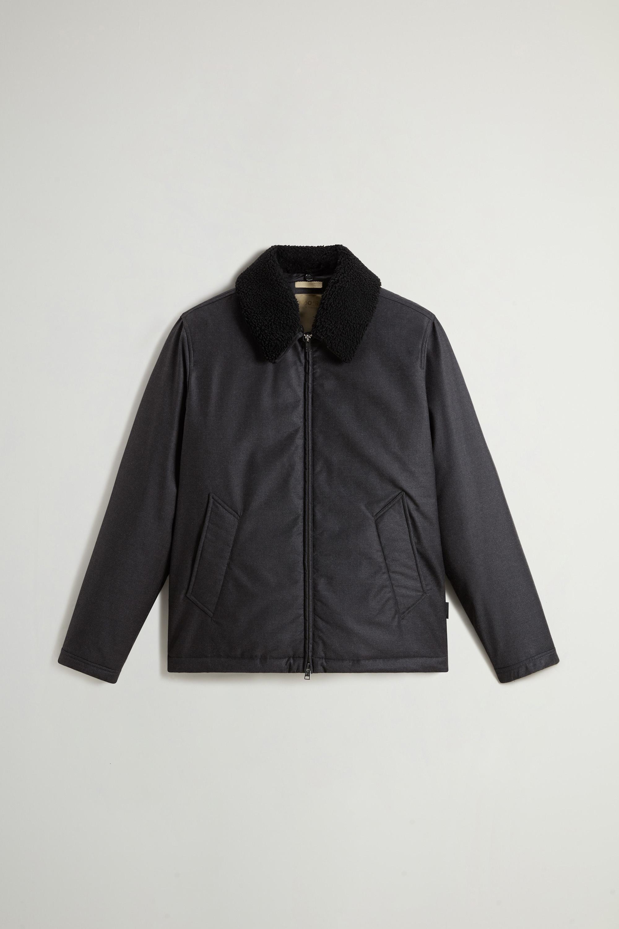 Jacket in Pure Italian Wool Crafted Using a Loro Piana Fabric Black photo 5 | Woolrich