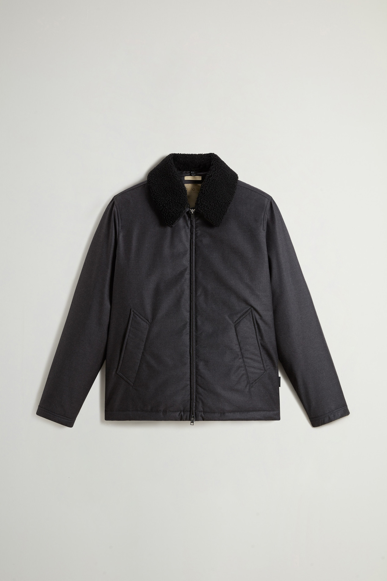 Jacket in Pure Italian Wool Crafted Using a Loro Piana Fabric Black photo 5 | Woolrich