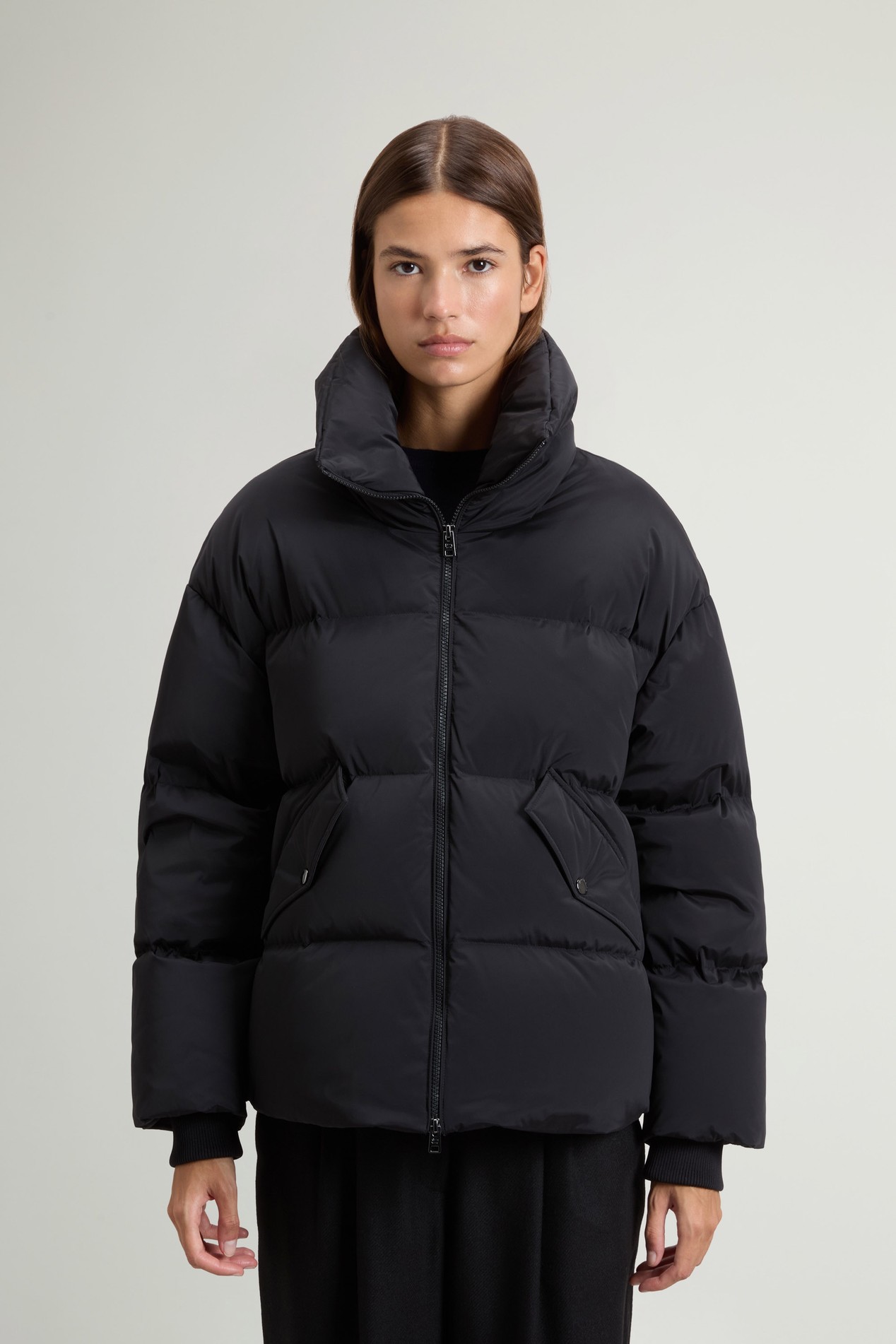 KELLY SHORT JACKET Black photo 1 | Woolrich