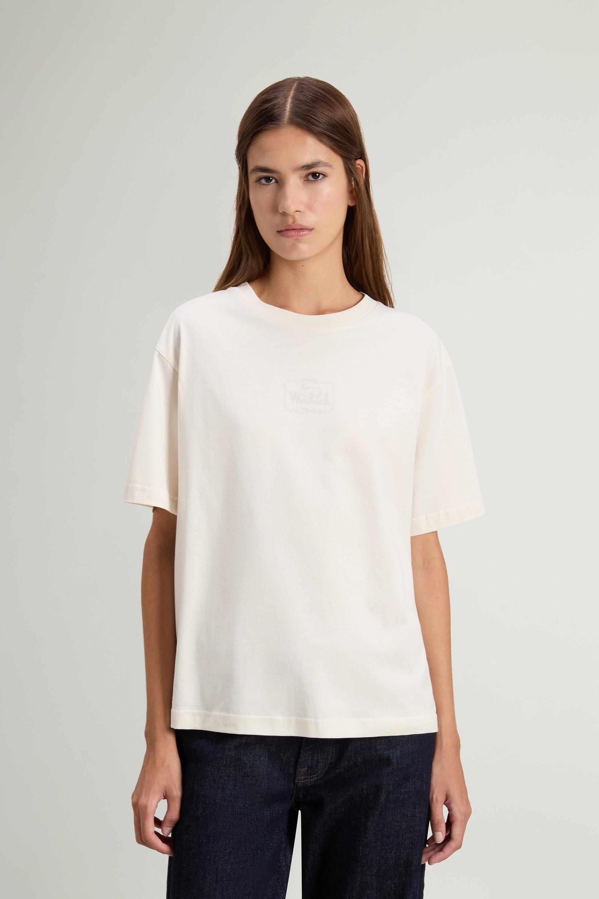 T-Shirt in Pure Pima Cotton White photo 1 | Woolrich