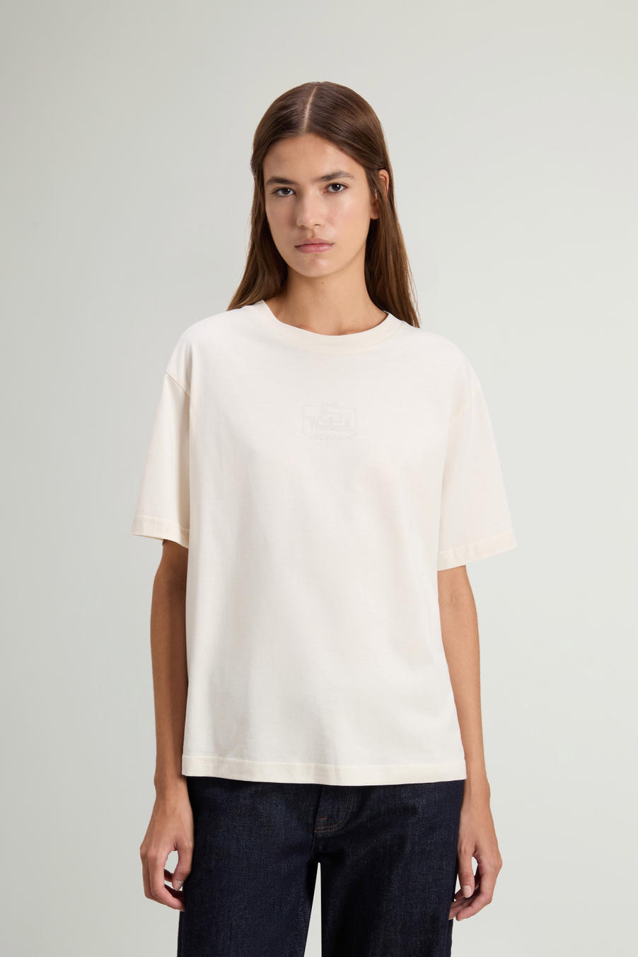 T-Shirt in Pure Pima Cotton White photo 1 | Woolrich