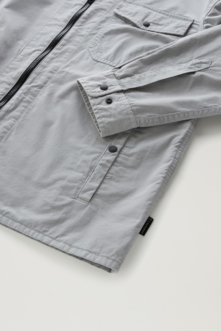 Garment-Dyed Overshirt in Pure Cotton Gray photo 5 | Woolrich