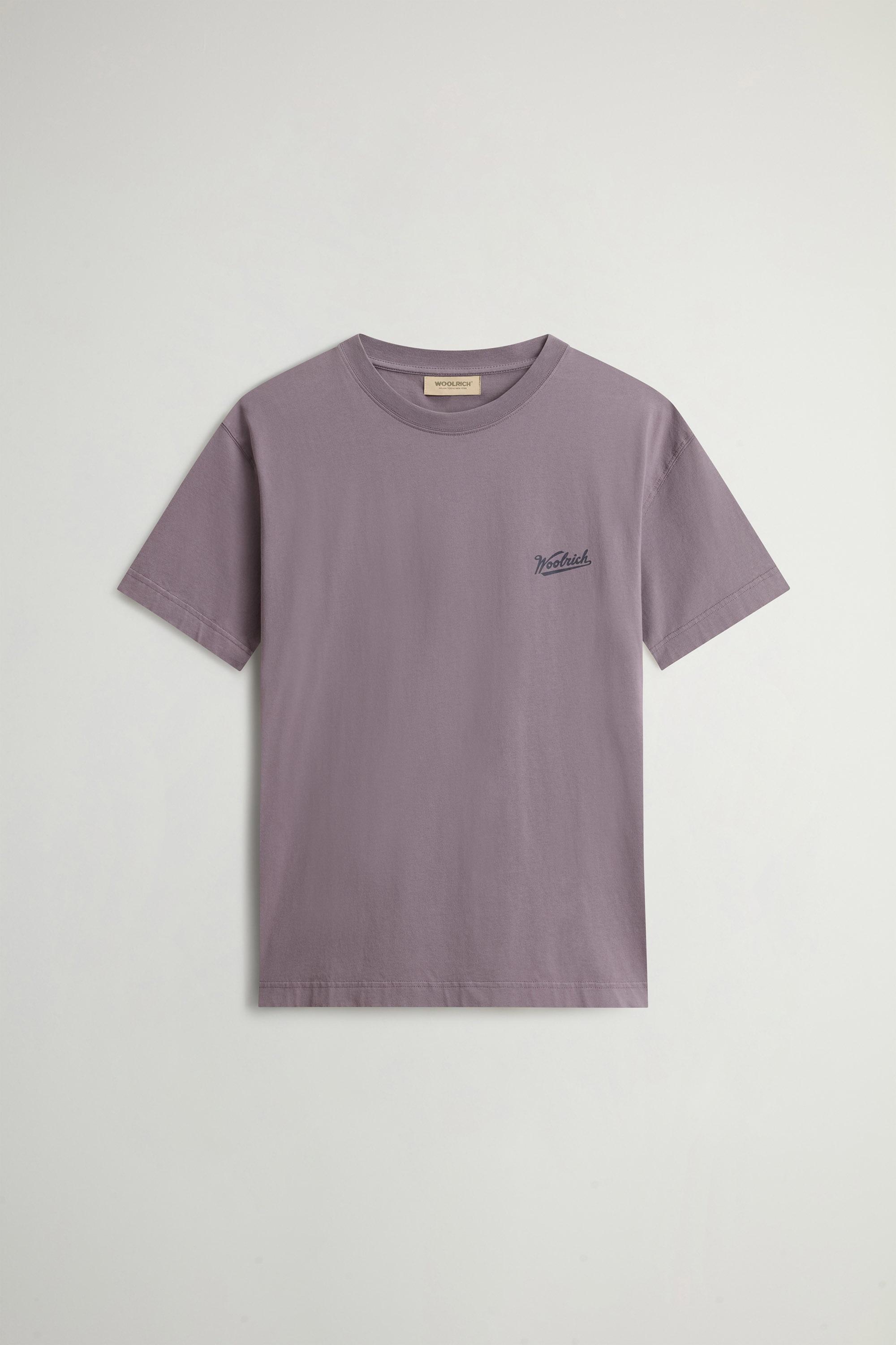 COTTON GRAPHIC T-SHIRT Purple photo 5 | Woolrich