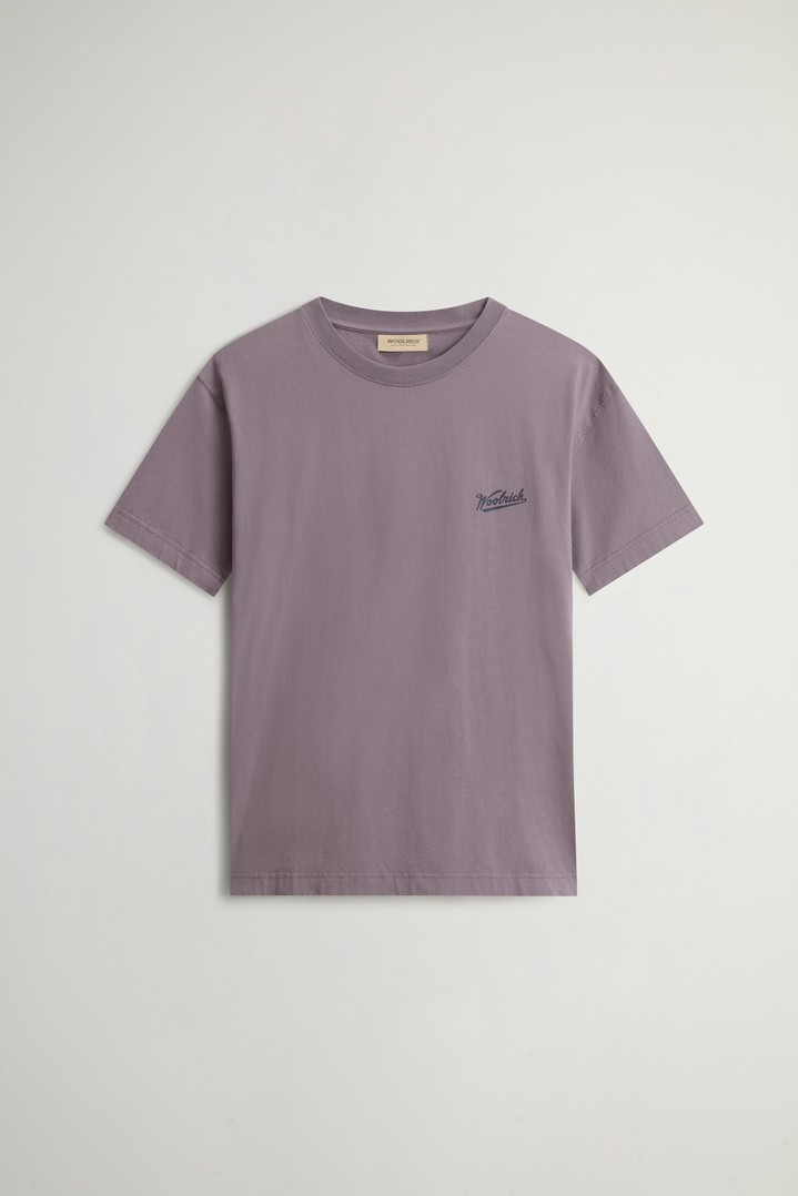 COTTON GRAPHIC T-SHIRT Purple photo 5 | Woolrich