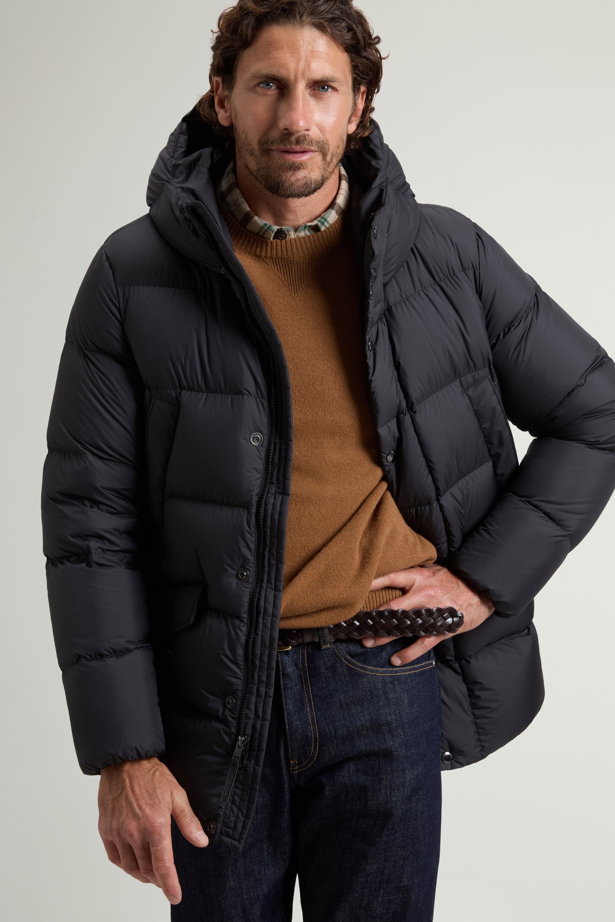 Cloud Parka aus Mikrofaser Schwarz photo 4 | Woolrich