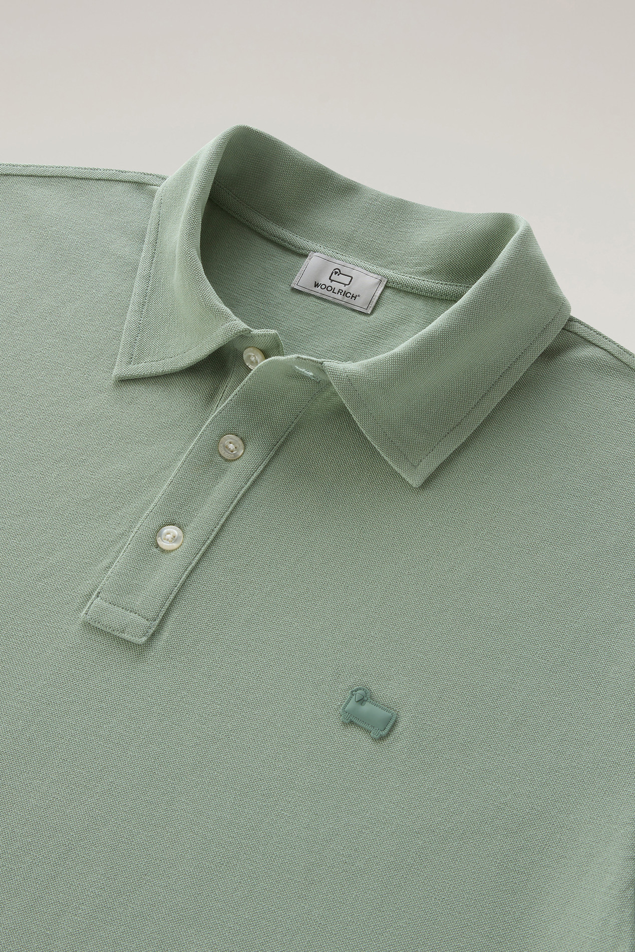 ICE COTTON POLO Green photo 2 | Woolrich