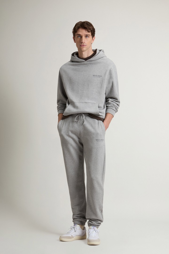 MACRO LOGO HOODIE Gray photo 2 | Woolrich