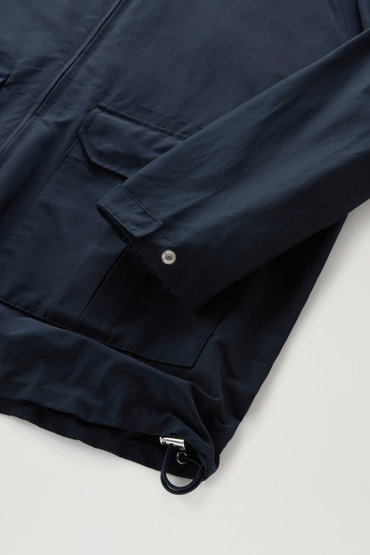 Cruiser Jacket in Ramar Cloth with Hood Blue photo 5 | Woolrich