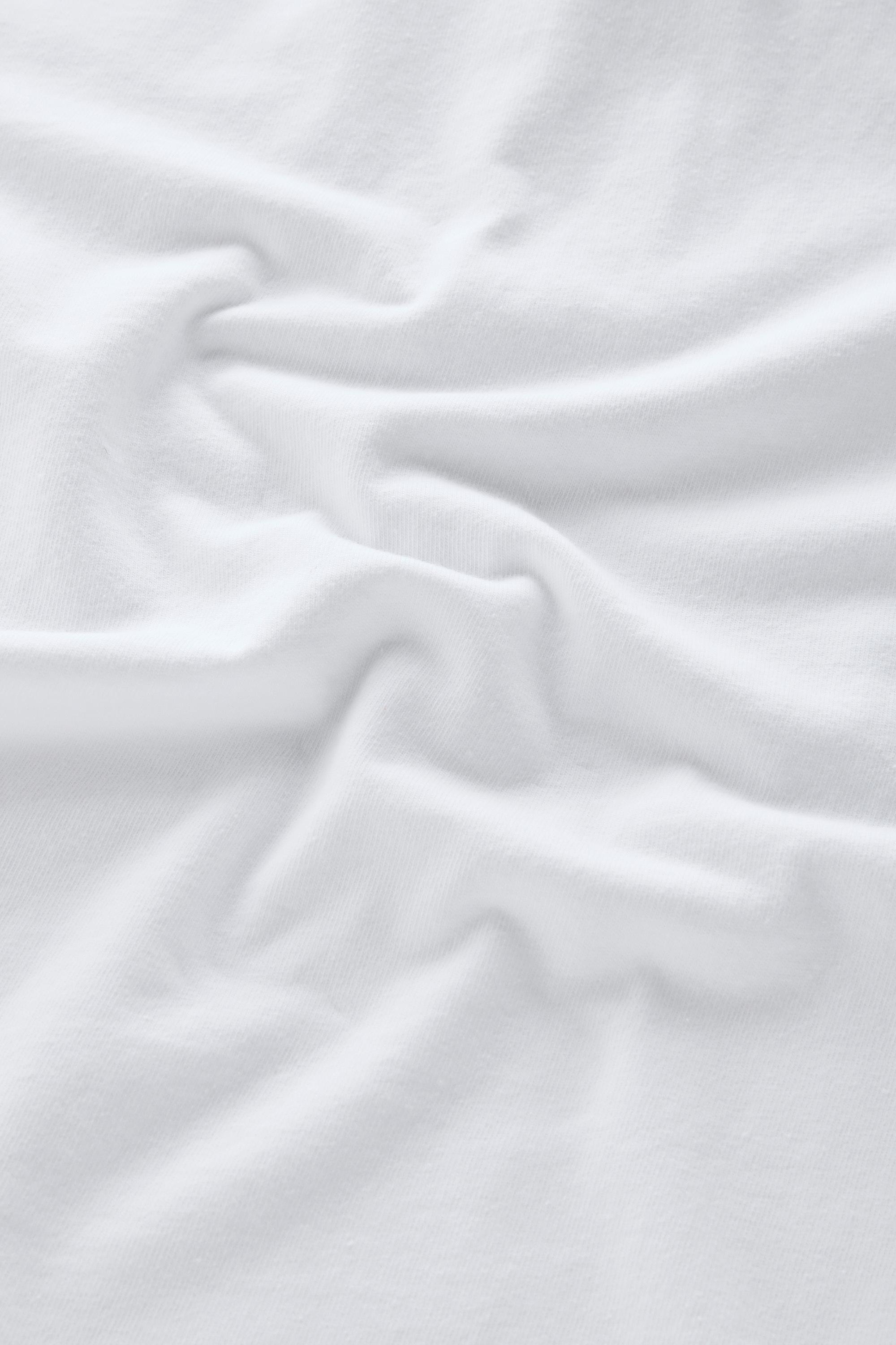 Long-Sleeved Polo Shirt in Pure Cotton White photo 4 | Woolrich