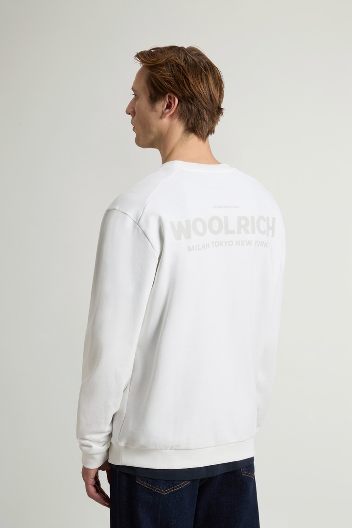 MACRO LOGO CREWNECK White photo 3 | Woolrich