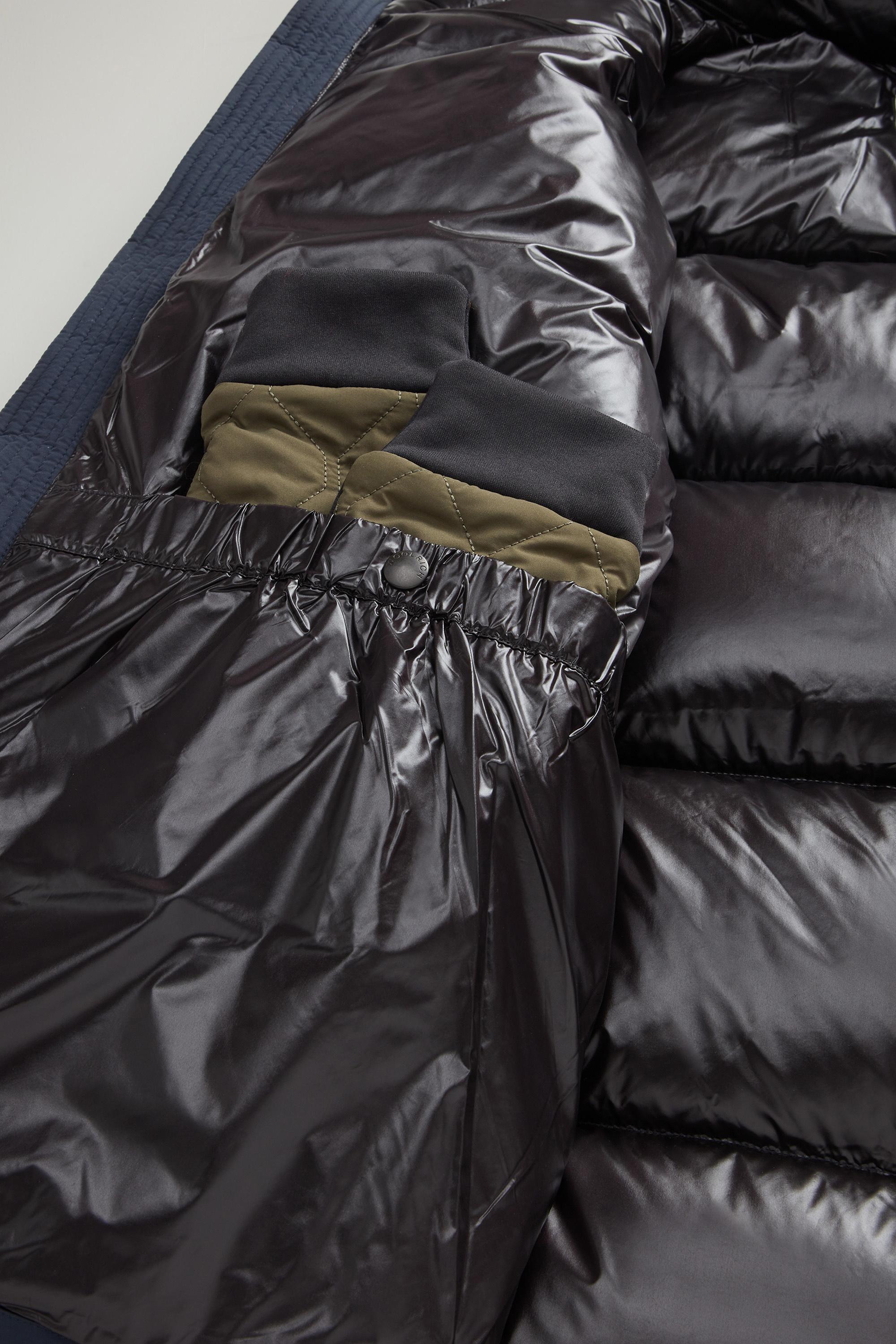 Sierra Supreme Down Jacket in Stretch Nylon Blue photo 7 | Woolrich