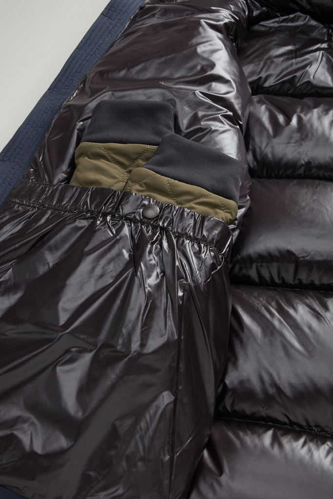 Sierra Supreme Down Jacket in Stretch Nylon Blue photo 7 | Woolrich