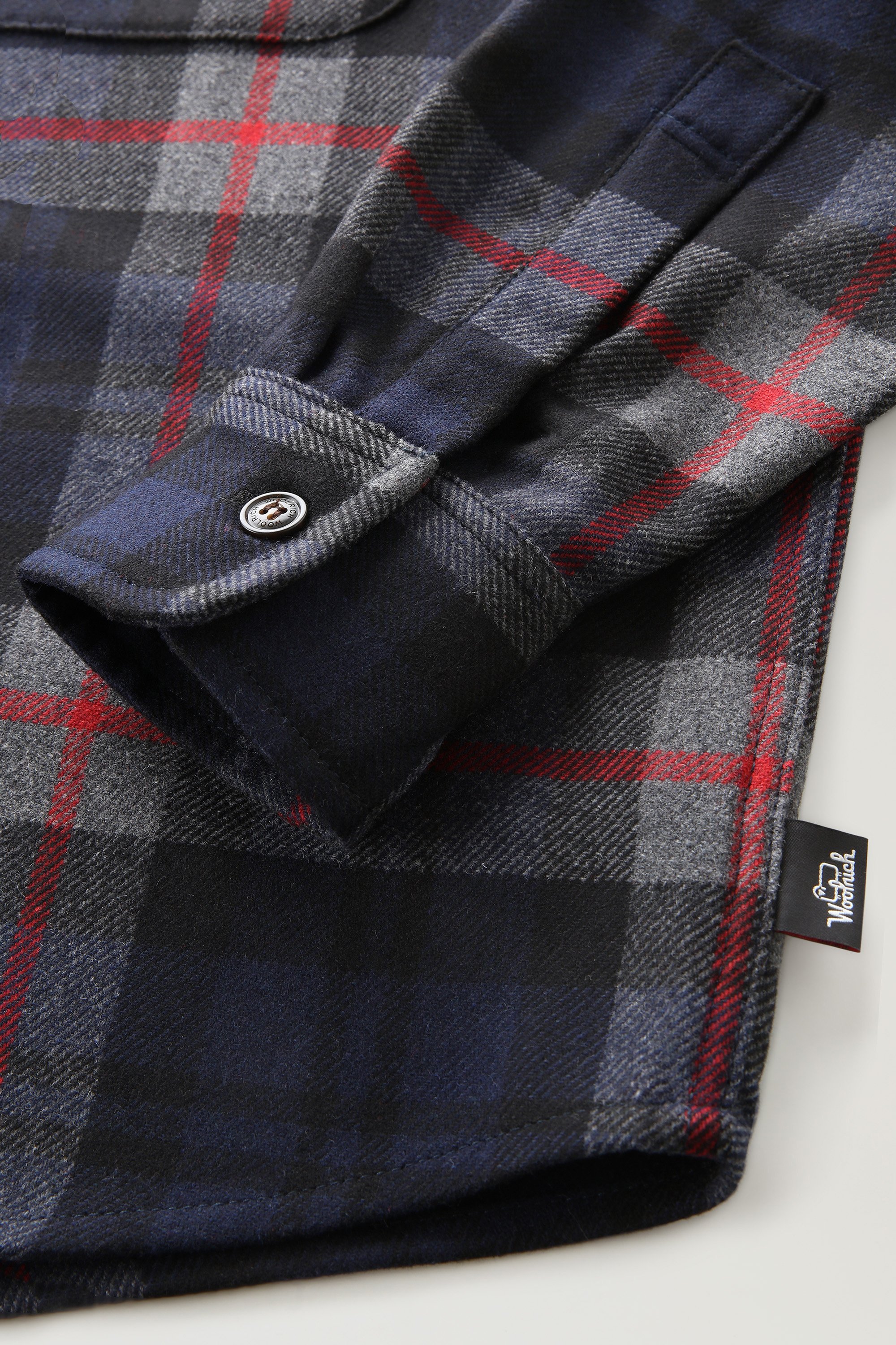 Wool Blend Oxbow Flannel Overshirt - Made in USA Multicolor photo 7 | Woolrich
