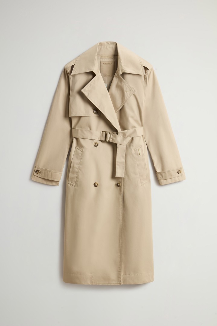 Trench Coat in Pure Cotton Beige photo 5 | Woolrich