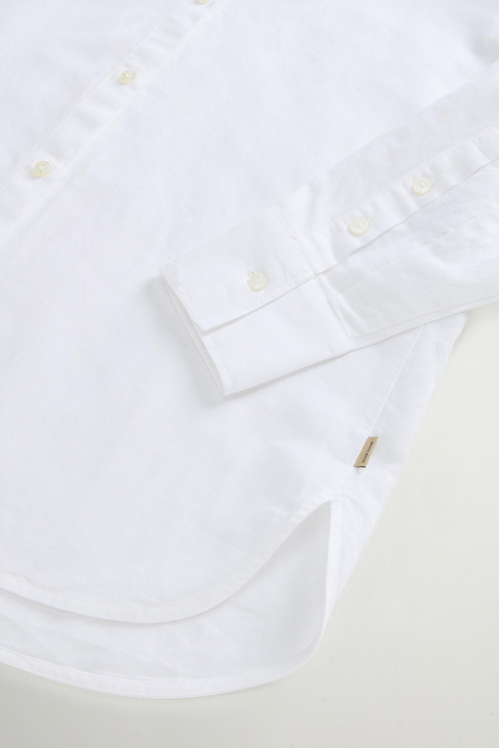 COTTON LINEN YD BOYFRIEND SHIRT White photo 7 | Woolrich
