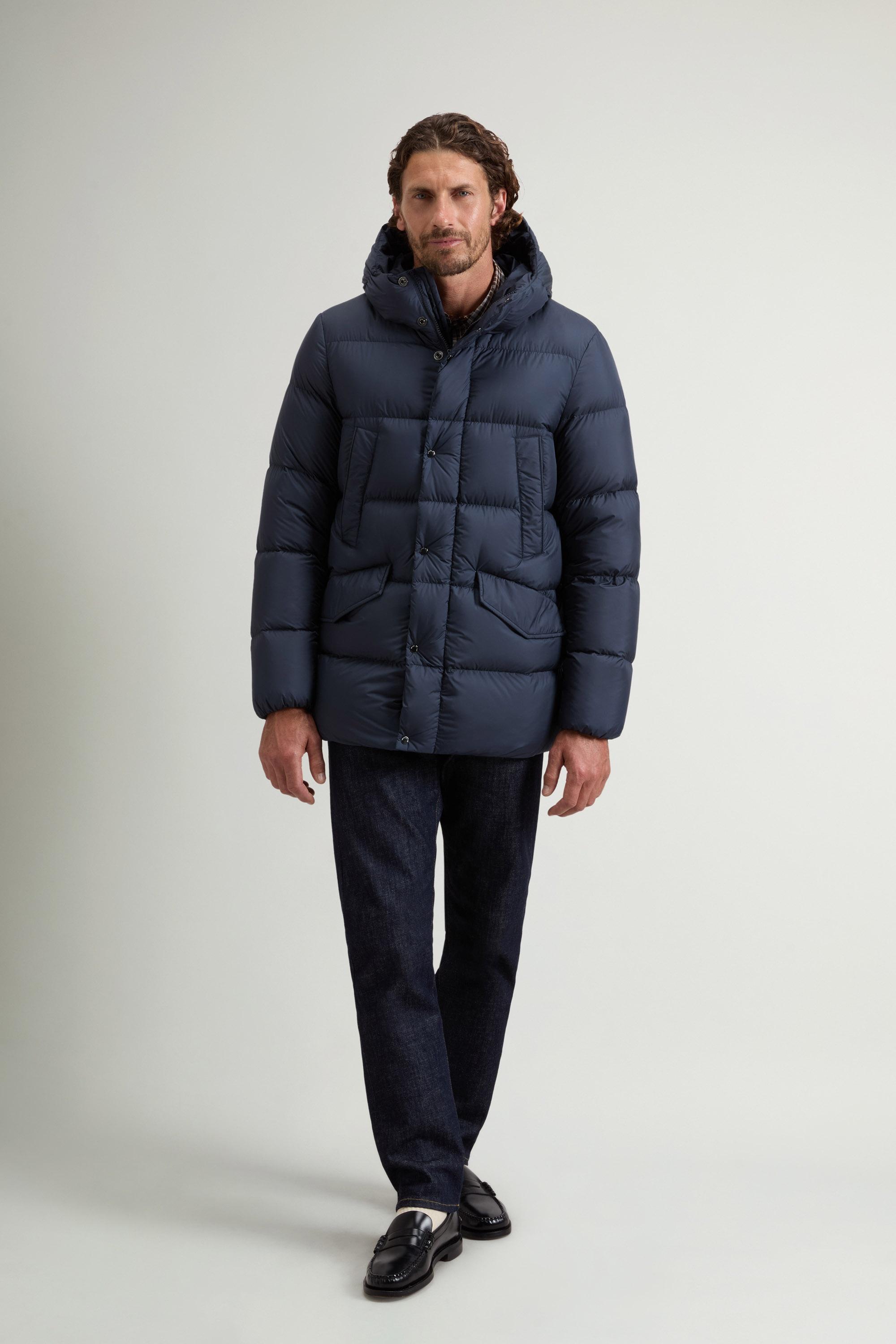 Cloud Parka aus Mikrofaser Blau photo 1 | Woolrich