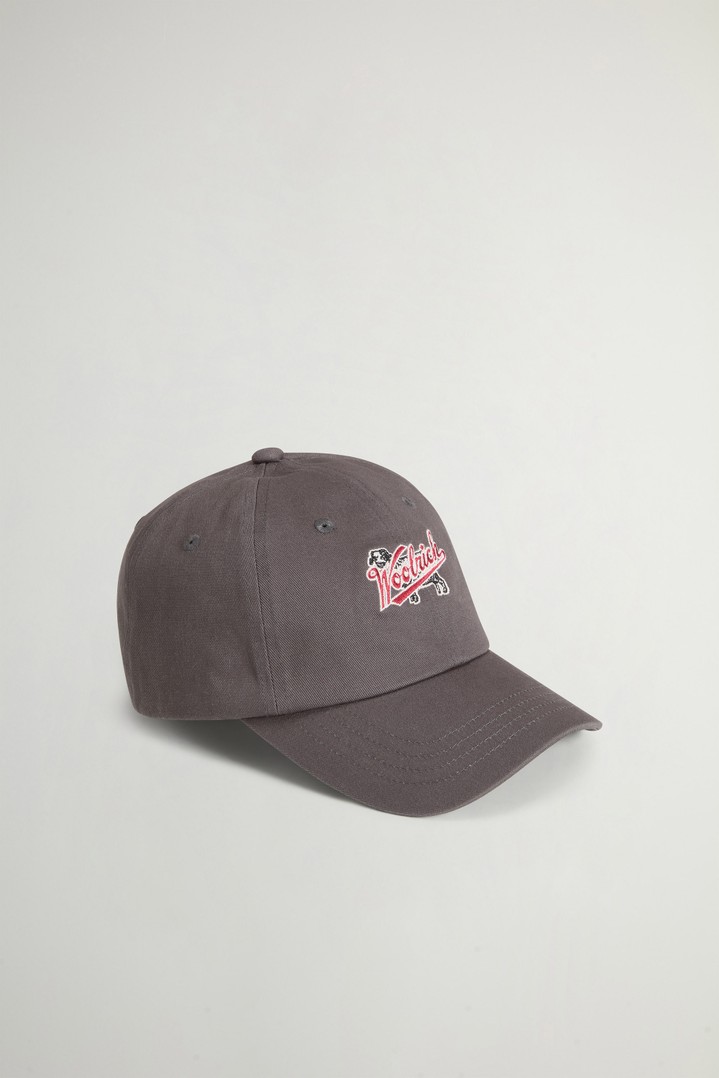 LOGO BASEBALL CAP Gray photo 1 | Woolrich