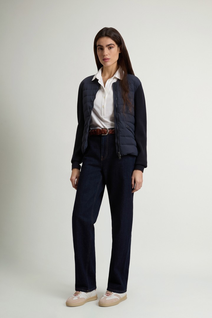 Hybrid Bomber Jacket in Nylon Blue photo 2 | Woolrich