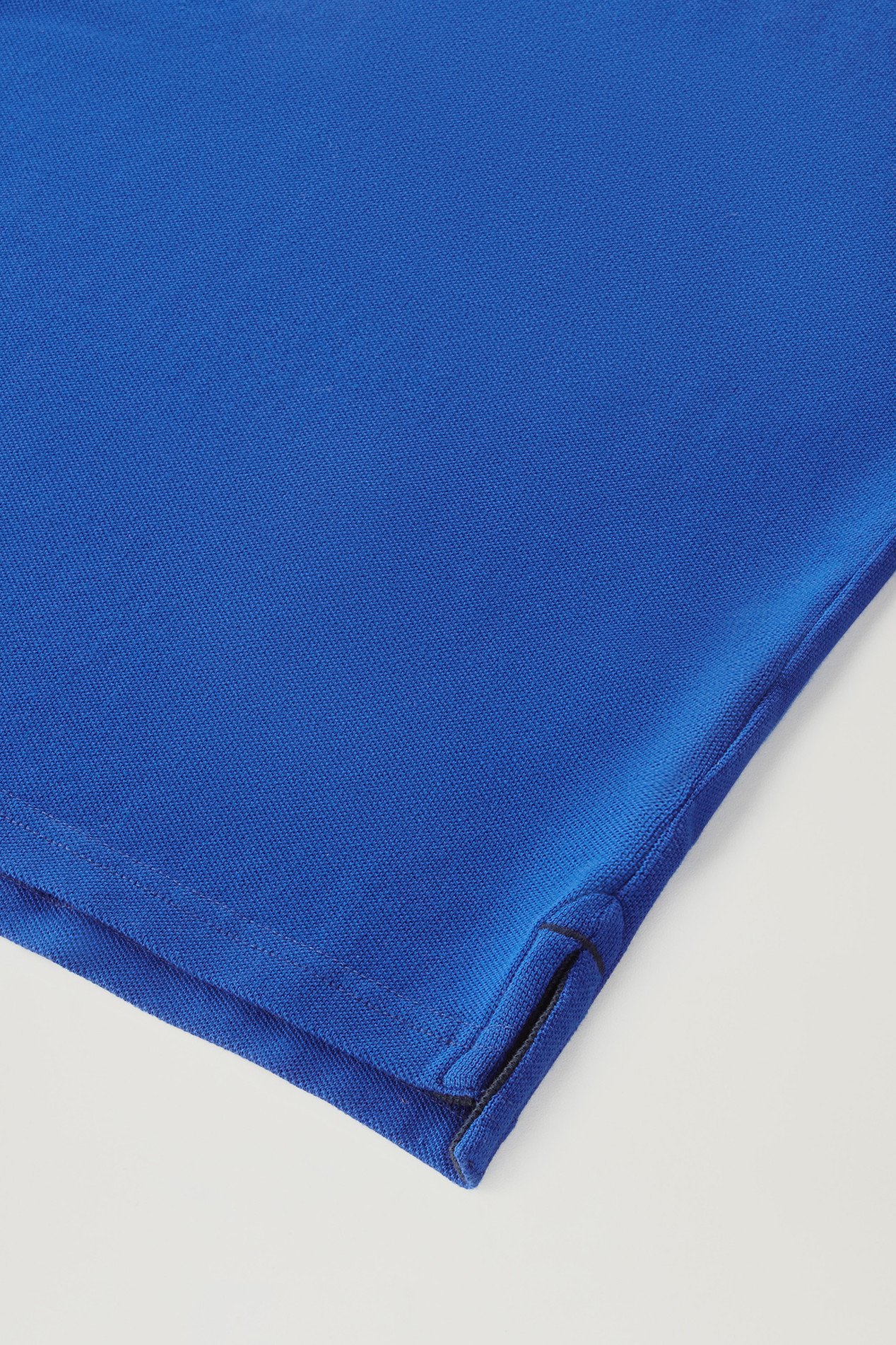 Polo Shirt in Pure Cotton Piquet Blue photo 3 | Woolrich