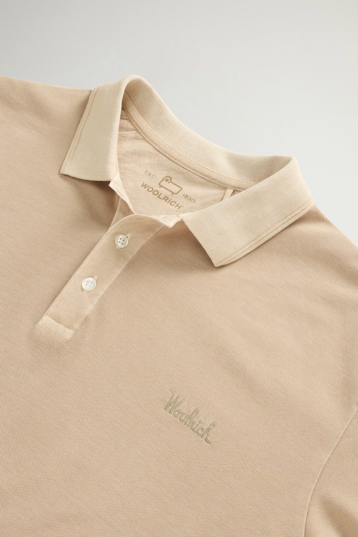 Mackinack Polo teint en pièce en sergé de coton stretch Beige photo 6 | Woolrich