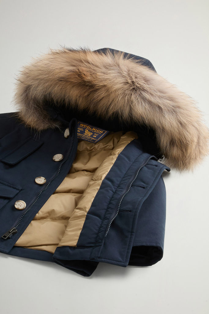 Babies’ Ramar Cloth Parka with Removable Fur Detail Blue photo 5 | Woolrich