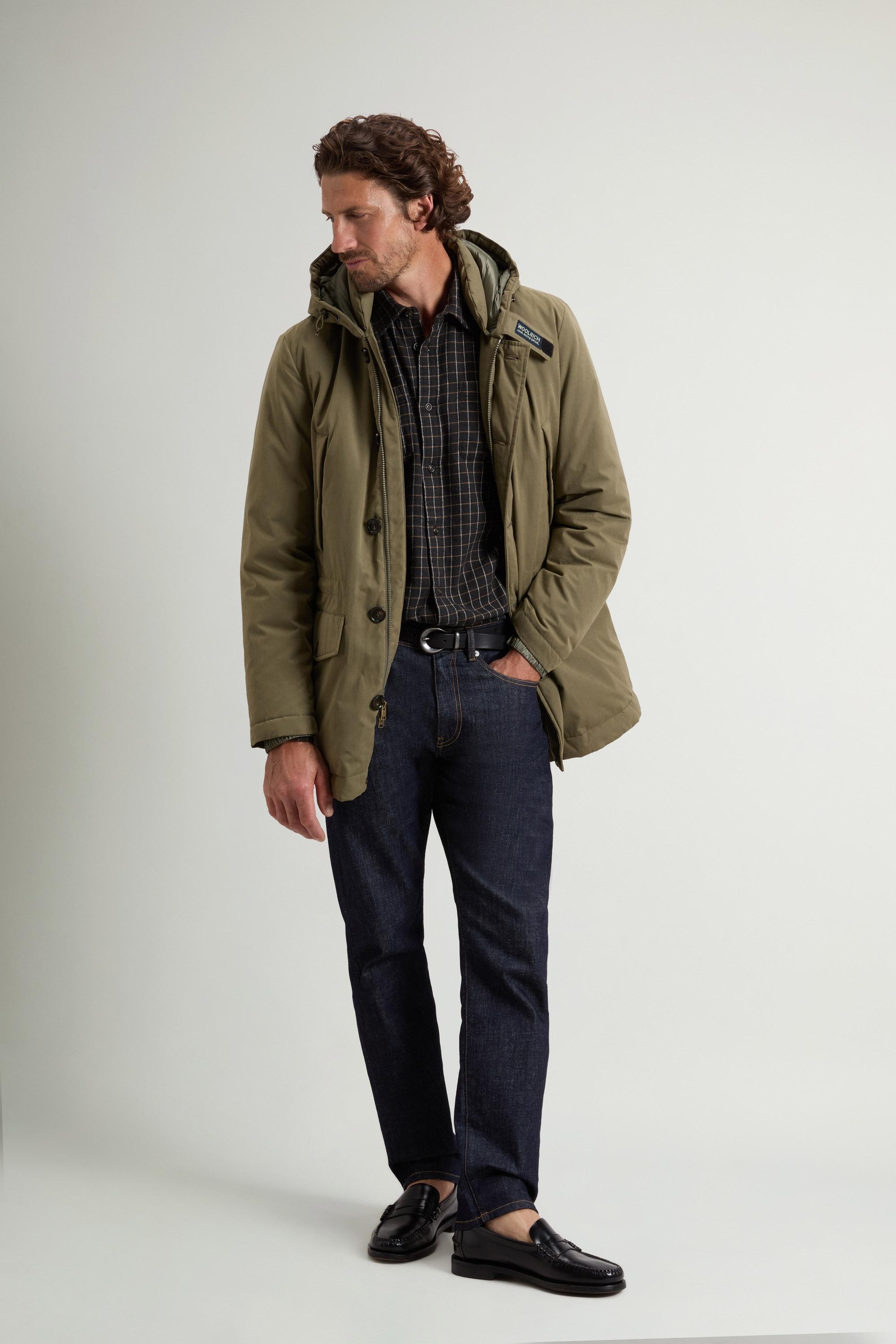 Parka en Mountain Cloth Vert photo 1 | Woolrich
