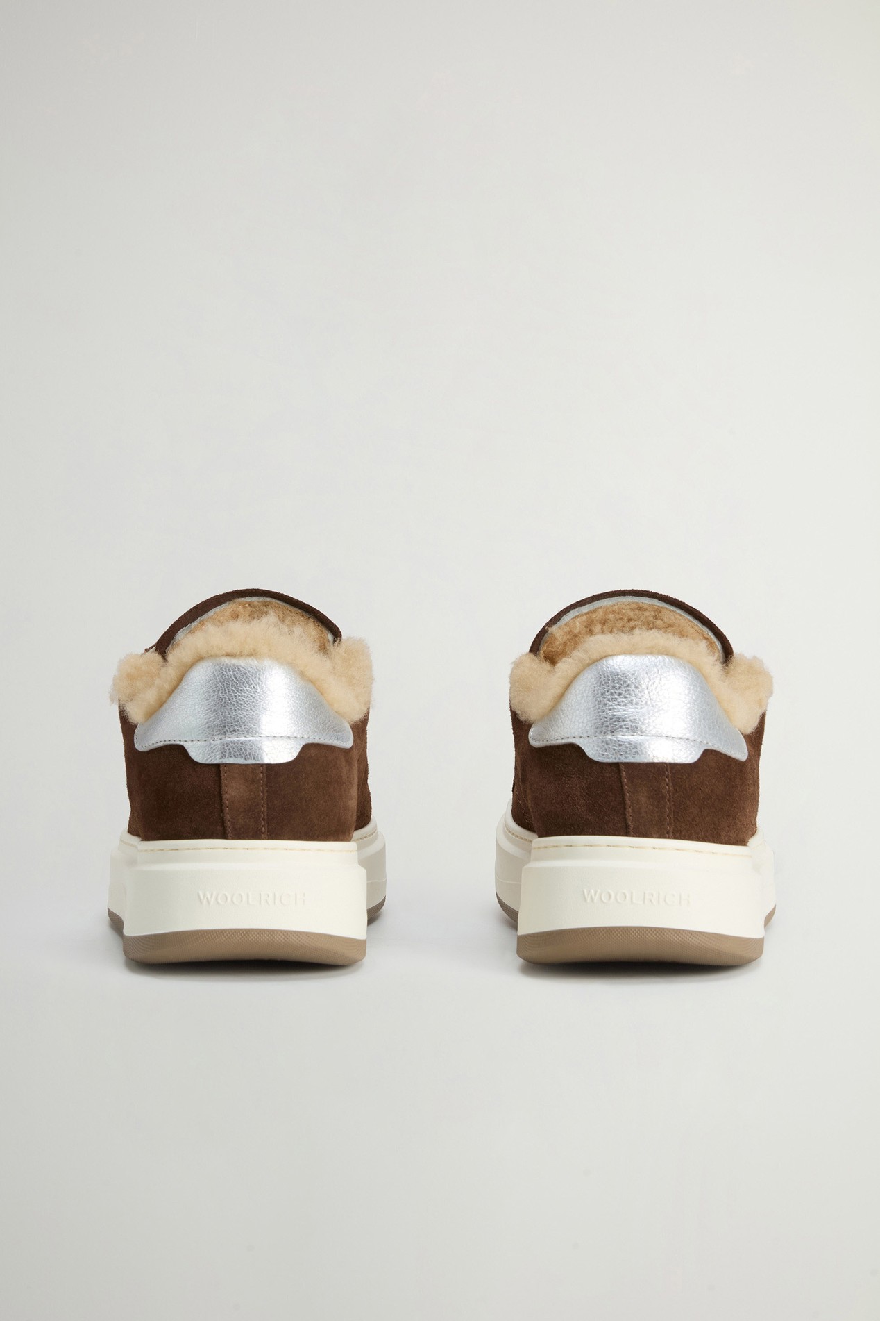 Arrow Sneakers in Suede and Calfskin Brown photo 3 | Woolrich