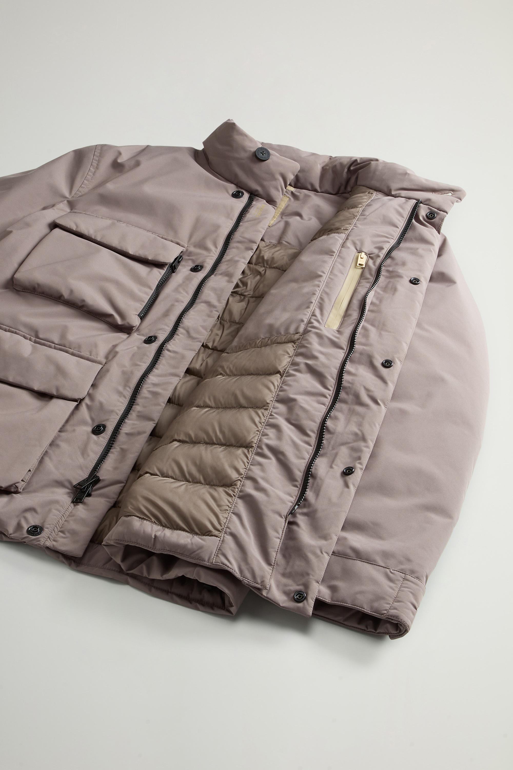 Cloud Jacket with Stand-Up Collar Brown photo 8 | Woolrich