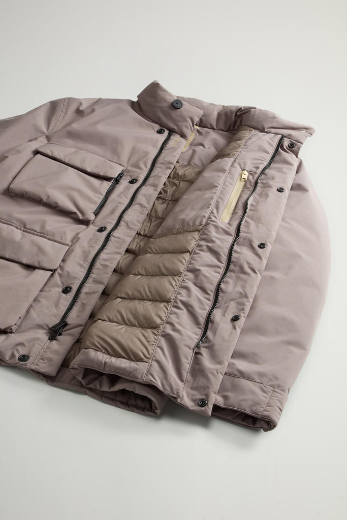 Cloud Jacket with Stand-Up Collar Brown photo 8 | Woolrich