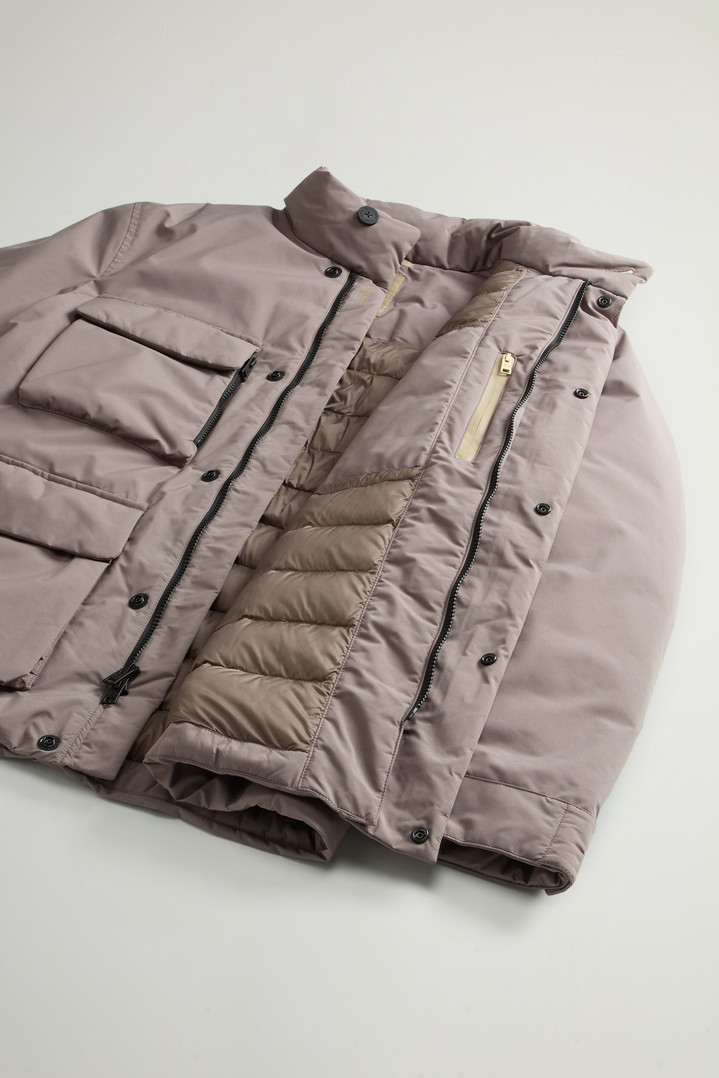 Cloud Jacket with Stand-Up Collar Brown photo 8 | Woolrich