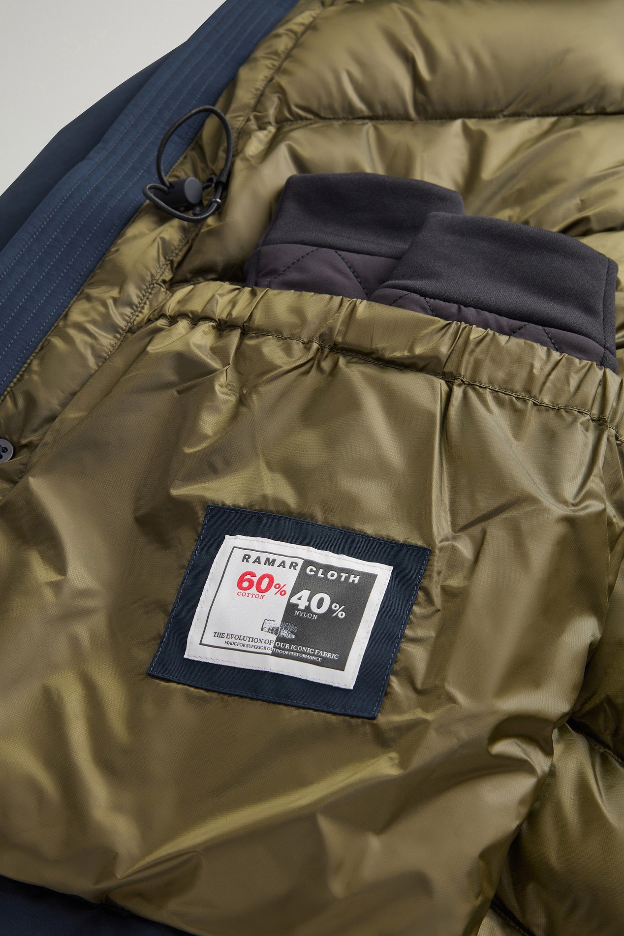 Arctic Parka Evolution in Ramar Cloth Blue photo 10 | Woolrich