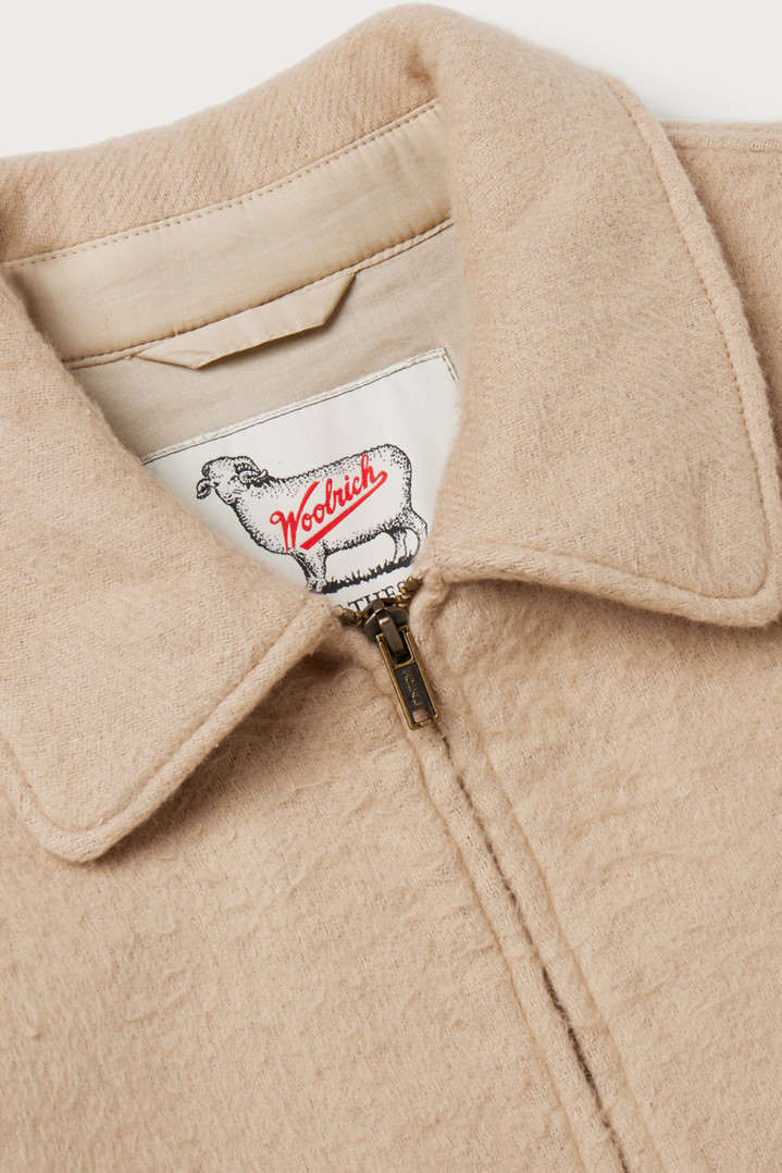 Overshirt in Pure Cotton with Jacquard Workmanship - One Of These Days / Woolrich Beige photo 5 | Woolrich