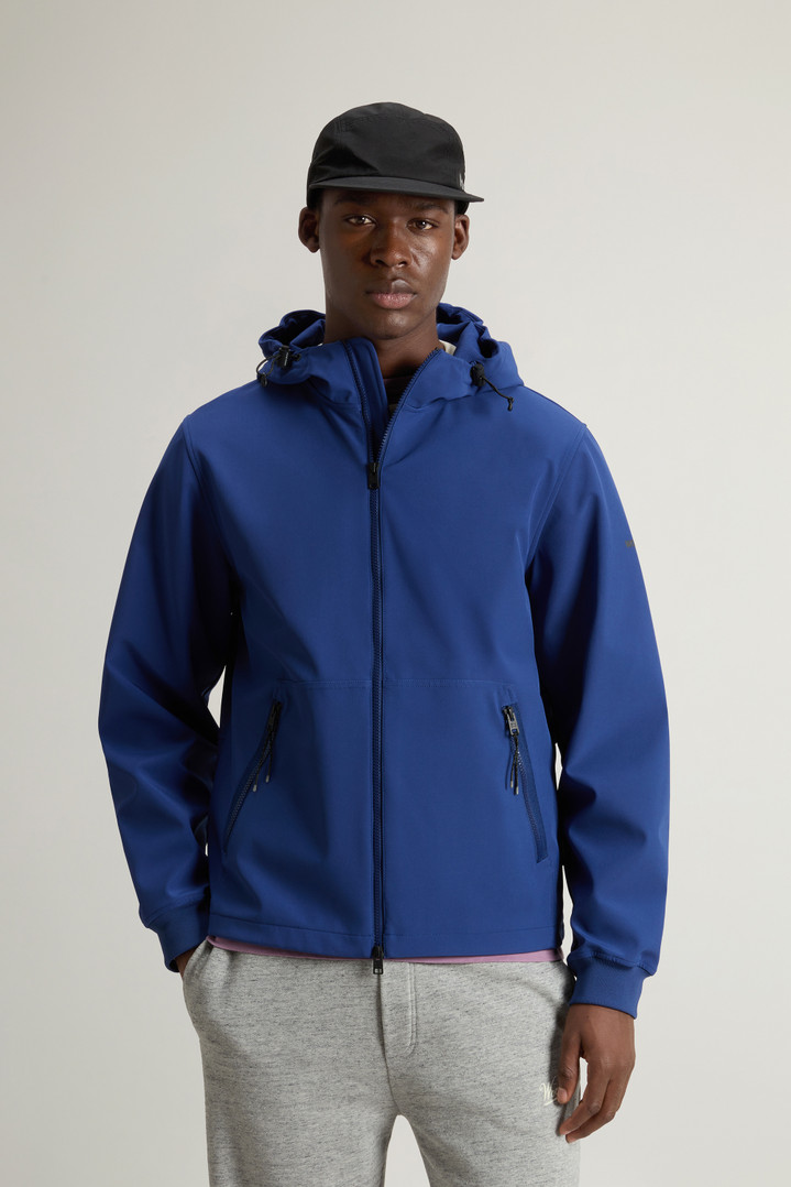Giacca in Tech Softshell Blu photo 1 | Woolrich