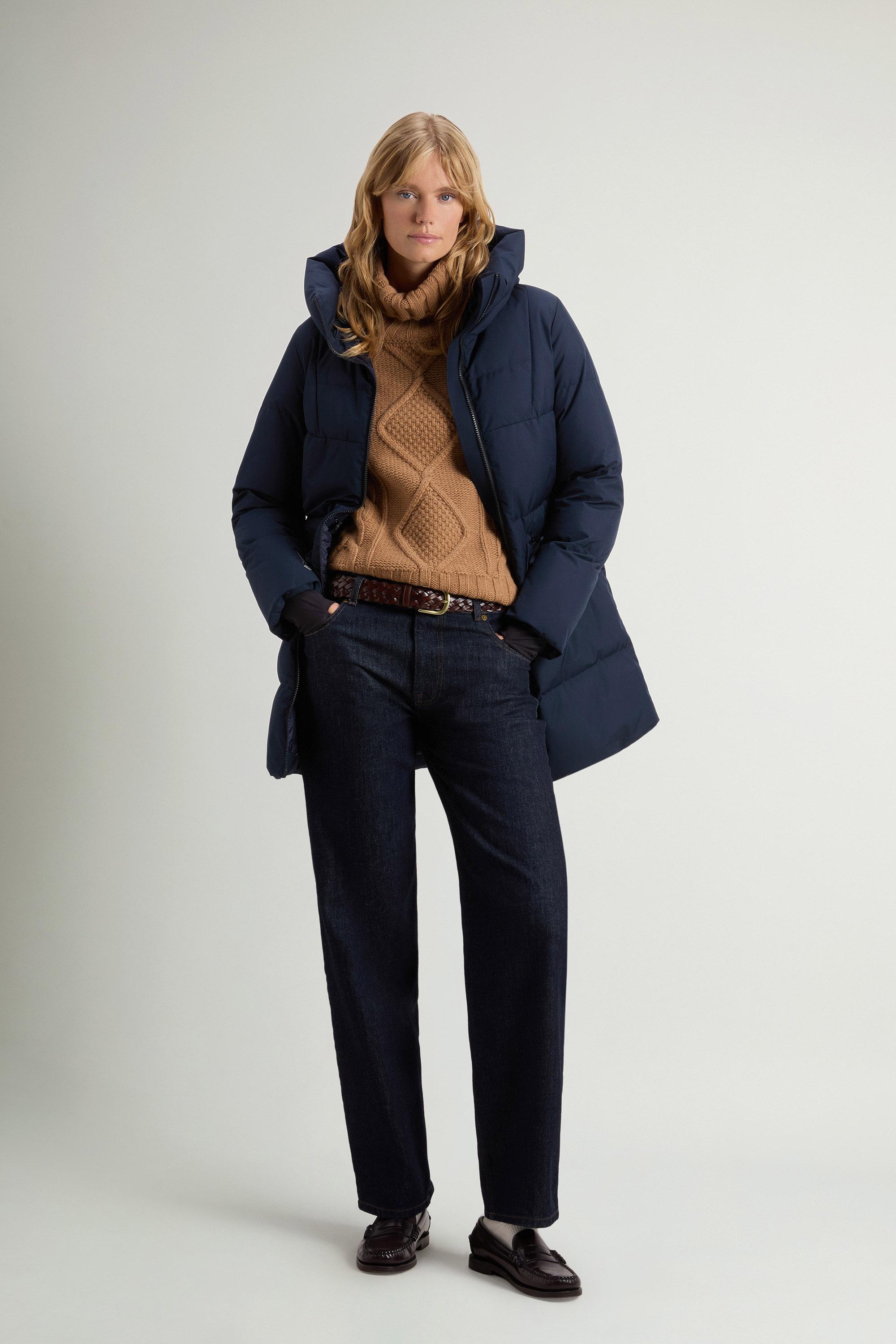 Quilted Parka in WINDSTOPPER® by GORE-TEX® Fabric Blue photo 1 | Woolrich