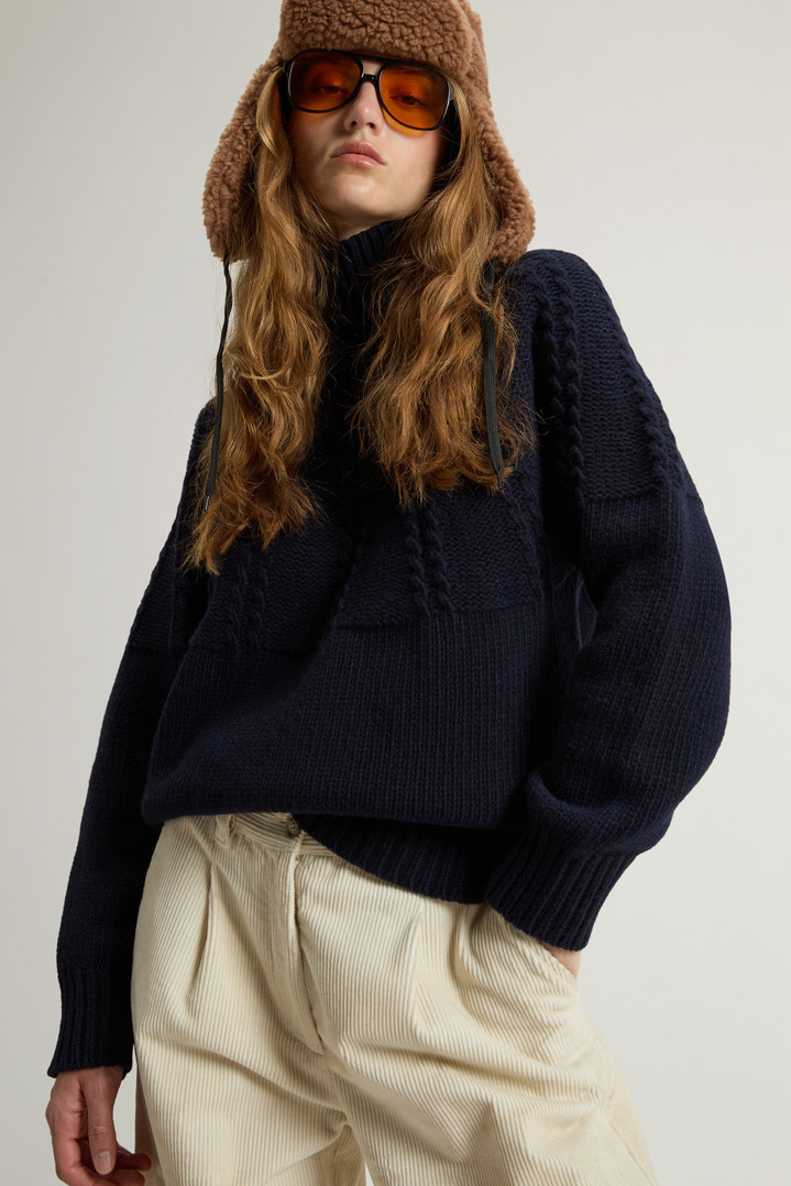 FAIRISLE TURTLENECK Blue photo 4 | Woolrich