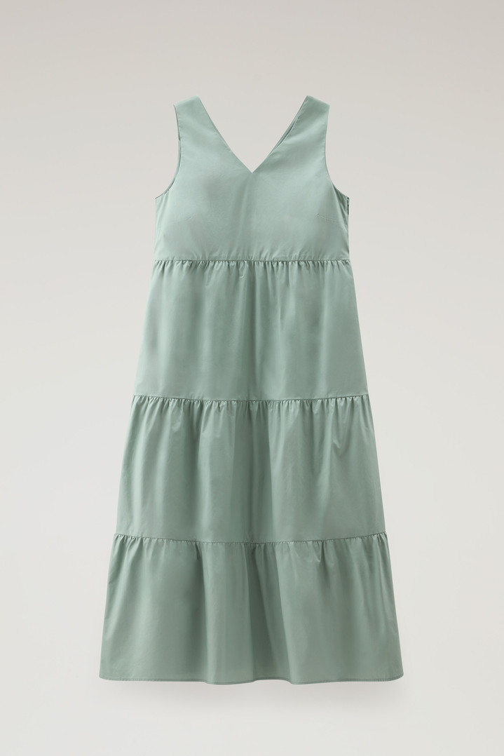 Long Dress in Pure Cotton Poplin Green photo 1 | Woolrich