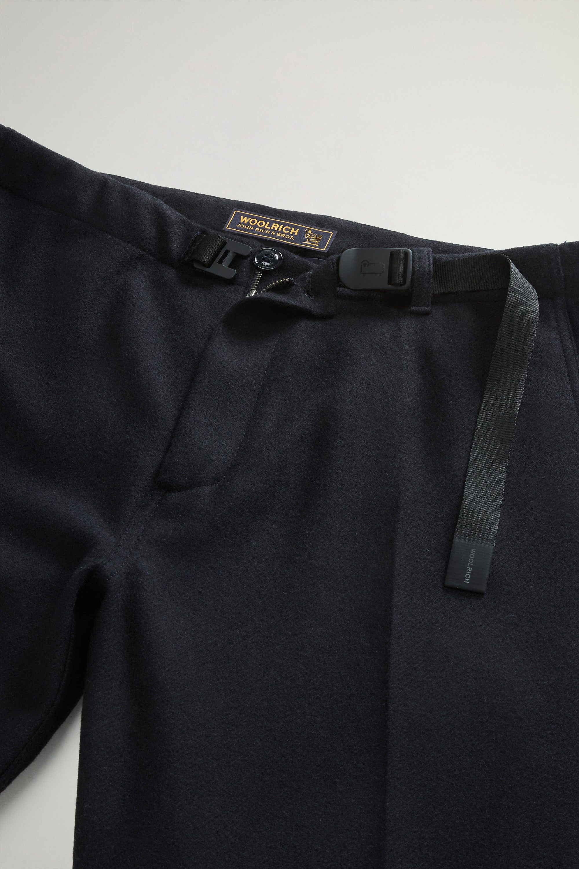 Flanellhose aus recycelter italienischer Wollmischung mit Karomuster Blau photo 5 | Woolrich
