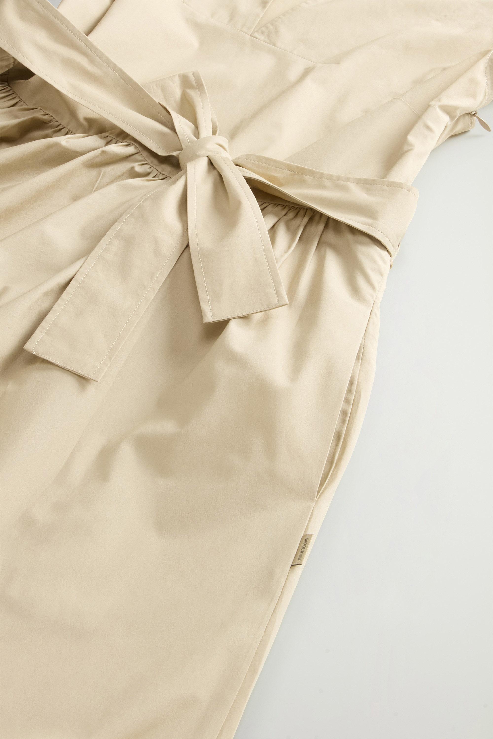 POPLIN SHORT DRESS Beige photo 6 | Woolrich